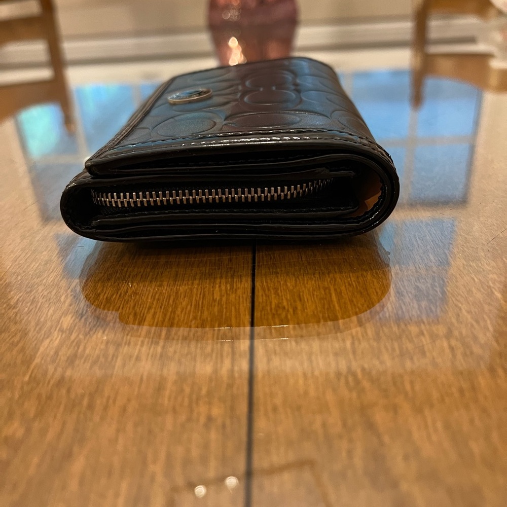 Coach Black Embossed Wallet - Picture 4 of 7